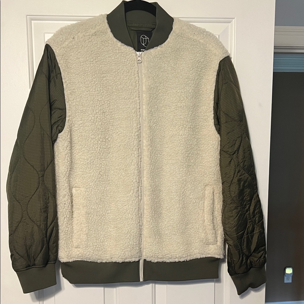 Original Use Green and White Varsity Jacket